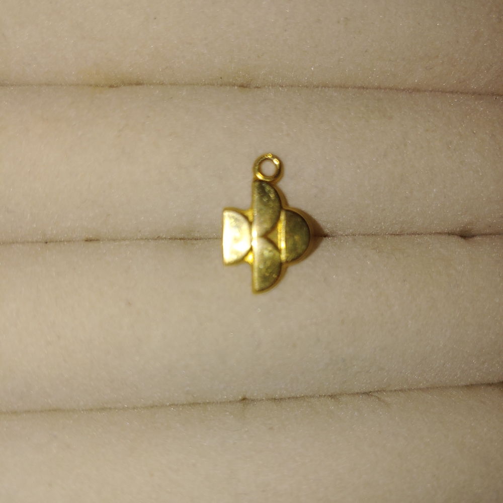 4 Semi-circle 1/10 10k Pendant or Charm